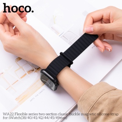 ремінець hoco wa22 для apple watch 1-11/ultra (42/44/45/49mm) (black) 