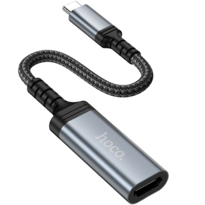 перехідник hoco ua43a type-c - hdtv (сірий) 
