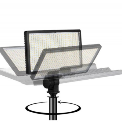 прямокутне студійне світло led-416 (8"/1 акб 2200mah) (чорний) 