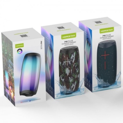 портативна колонка hopestar p40 led (синій) 