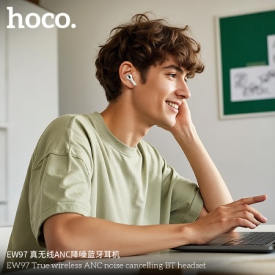 бездротові навушники (tws) hoco ew97 anc (білий) 