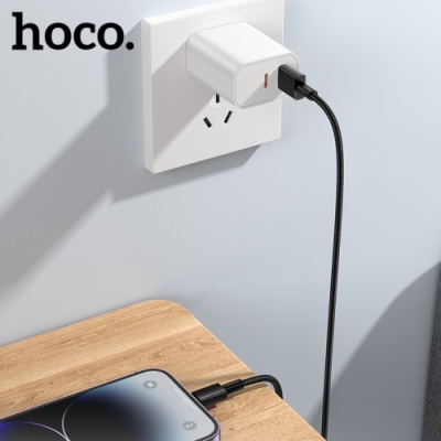 кабель hoco x119 usb - lightning 2.4a/1m (чорний) 