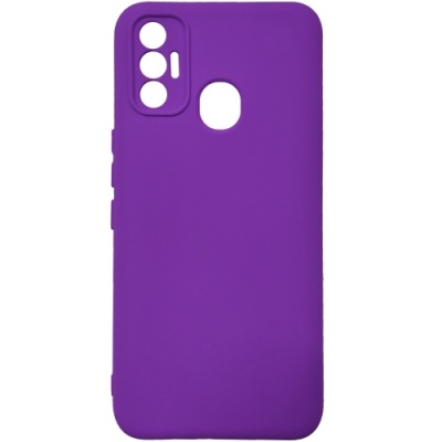 Купить чохол soft silicone case full для tecno spark 7 (бузковий) онлайн