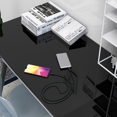 кабель borofone bx30 silicone usb - microusb 2.4a/1m (чорний) 