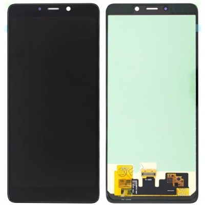 дисплей для samsung a920 galaxy a9 (2018) з чорним тачскріном (oled)