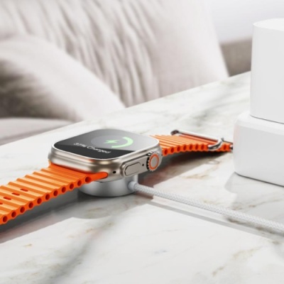 безпровідний зарядний пристрій hoco cw59 iwatch/sam (білий) 