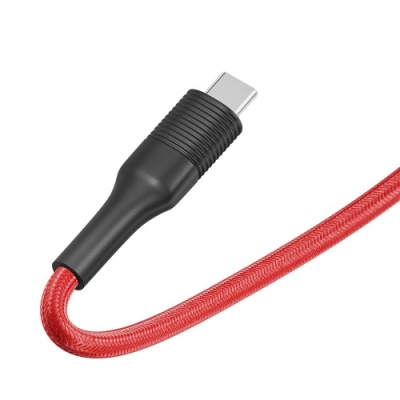 кабель ridea rc-st74 stablepro 60w usb - type-c 3a/1m (червоно-чорний) 