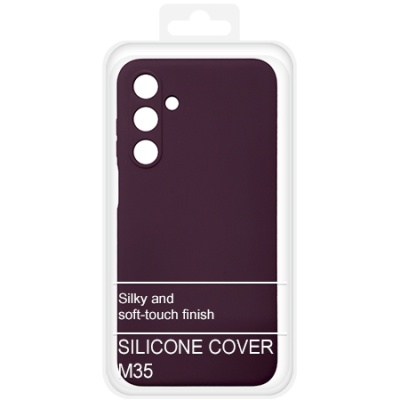 Купить чохол soft silicone case full для samsung m356 galaxy m35 5g (бордовий) онлайн