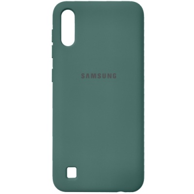 Купить силіконовий чохол soft silicone case для samsung a105 galaxy a10/m105 galaxu m10 - dark green онлайн