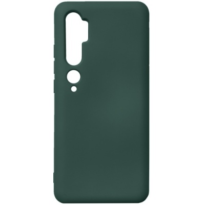 Купить силіконовий чохол soft silicone case для xiaomi mi note 10 - dark green онлайн