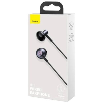 навушники baseus encok h19 (3,5mm) (чорний) 