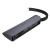 usb hub hoco hb17 (type-c to usb3.0*3+sd+tf) (сірий) 