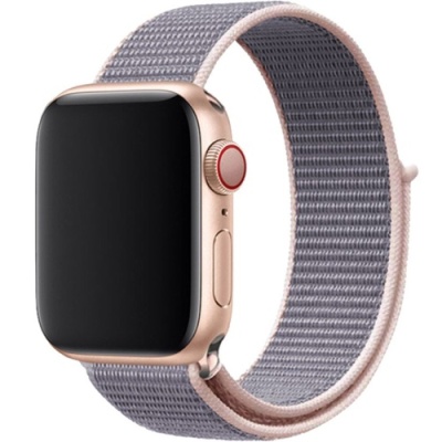 ремінець для apple watch nylon 42/44/45/49 mm (pink sand) 