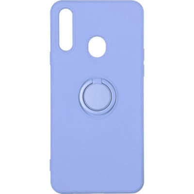 Купить силіконовий чохол soft silicone casevsmagnet ring для samsung a207 galaxy a20s - light purple онлайн