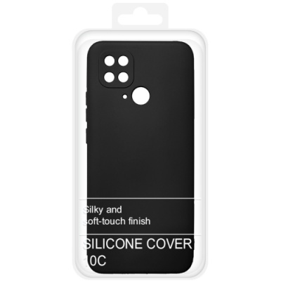 Купить силіконовий чохол soft silicone case для xiaomi redmi 10c (чорний) онлайн