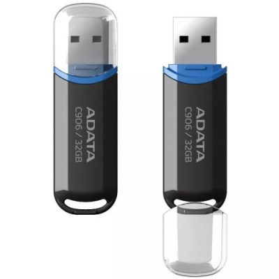 usb флеш-накопичувач adata c906 32gb (чорний) 