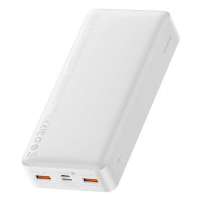 додаткова батарея power bank baseus bipow digital display 20w 20000mah white (ppbd050302) 