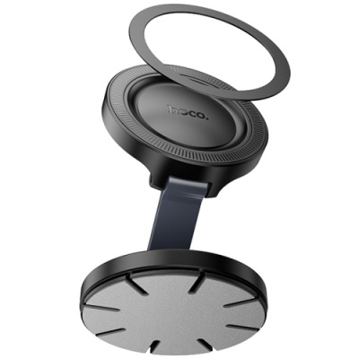 Автотримач Hoco H61 Magnetic For Ring (Чорно-Сірий)
