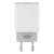 мережевий зарядний пристрій xo l65 2usb/2.4a + (usb - lightning) (бiлий) 