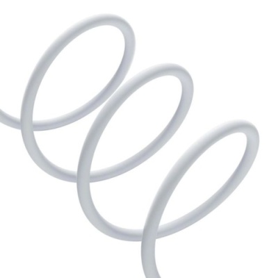 кабель baseus pudding series fast charging cable usb - lightning 2.4a/2m (p10355700221-01) (white) 