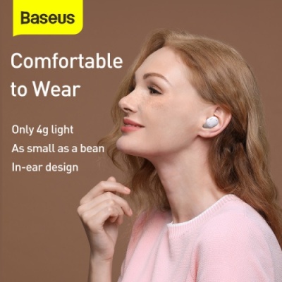 бездротові навушники (tws) baseus wm01 plus (білий) 