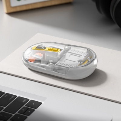 мишка бездротова hoco gm35 general dual-mode silent (battery version) (сірий) 