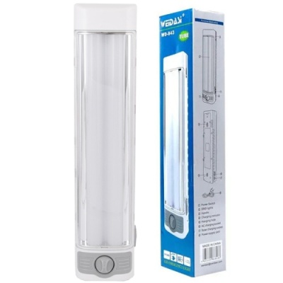 аварійний led світильник weidasi wd-843 з акумулятором 56 світлодіодів (3000 mah) 