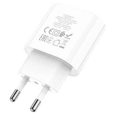 мережевий зарядний пристрій hoco c94a 1type-c/20w/pd (білий) 