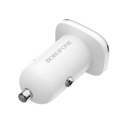 Автомобільний Зарядний Пристрій Borofone BZ12A 1USB/18W/QC3.0 (Білий)