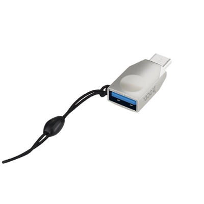 перехідник hoco ua09 otg usb - type-c (pearl nickel) 