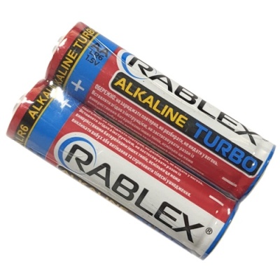 батарейка rablex lr6 turbo aa (2шт) 