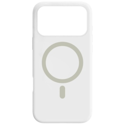 Купить чохол silicone case with magsafe для apple iphone 17 pro max (white) онлайн
