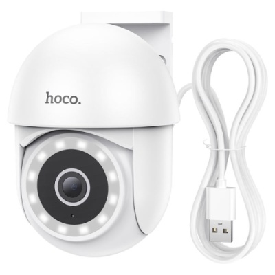 відеокамера hoco d2 (вулична/wifi/ptz) (білий) 