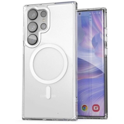 Купить силіконовий чохол magsafe для samsung s918 galaxy s23 ultra (прозорий) онлайн