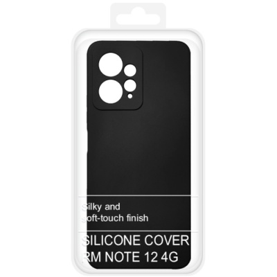 Купить чохол soft silicone case full для xiaomi redmi note 12 4g (чорний) онлайн