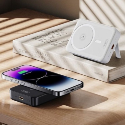 додаткова батарея power bank xo pr231 with magsafe 15w + pd20w 10000 mah (чорний) 