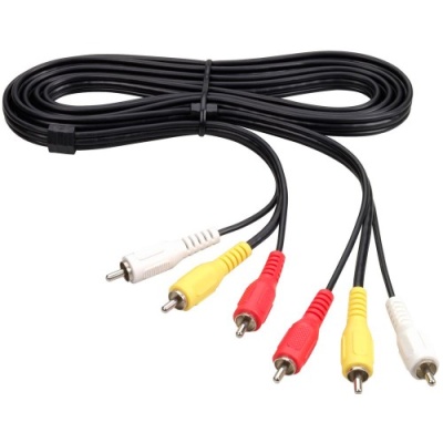 кабель 3*rca - 3*rca (3 тюльпана) 1.2m (упак) 