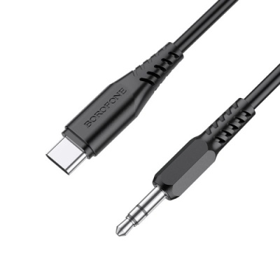 кабель aux borofone bl8 3.5mm(male) - type-c(male) 1m (чорний) 