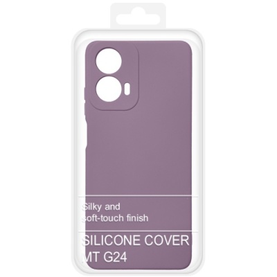 Купить силіконовий чохол soft silicone case для motorola g04/g04s/g24/e14 (лаванда) онлайн
