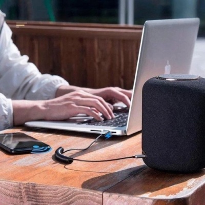 Bluetooth аудіо ресівер Baseus AUX Bluetooth Audio Adapter USB with mic (CABA01-01) (Black)
