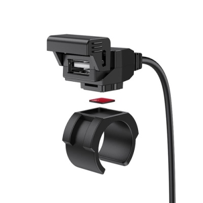 зарядний пристрій для мотоцикла hoco z45 1usb/2.4a (чорний) 