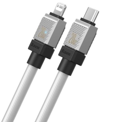 кабель baseus coolplay series (pd) type-c - lightning 20w/5a/1m (cakw000002) (white) 