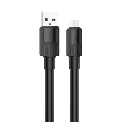 кабель hoco x84 solid usb - microusb 2.4a/1m (чорний) 