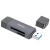 Картрідер Hoco HB45 Spirit 2-in-1 USB3.0/Type-C (Сірий) картрідер hoco hb45 spirit 2-in-1 usb3.0/type-c (сірий)