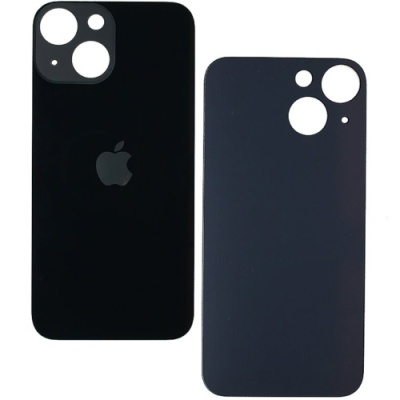задня кришка для apple iphone 13 black (великий виріз під камеру)