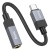 перехідник hoco upa32c type-c - jack 3.5 (чорний) 