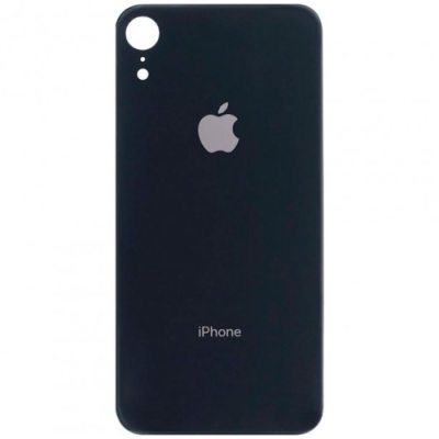 задня кришка для apple iphone xr black(big hole)