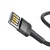кабель baseus cafule se usb - lightning 2.4a/1m (calklf-gg1) (black-grey) 
