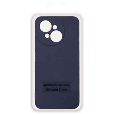 Купить чохол soft silicone case full для tecno spark go 1 (kl4)/spark go 2025 (dark blue) онлайн