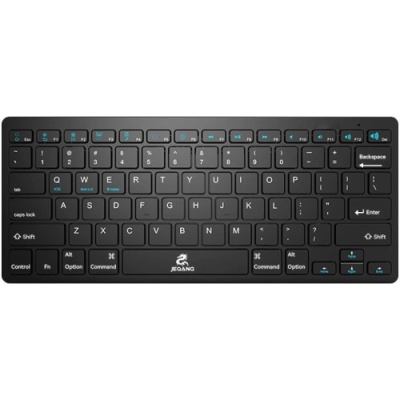 бездротова клавіатура jeqang jb-320 bluetooth, battery (чорний) 